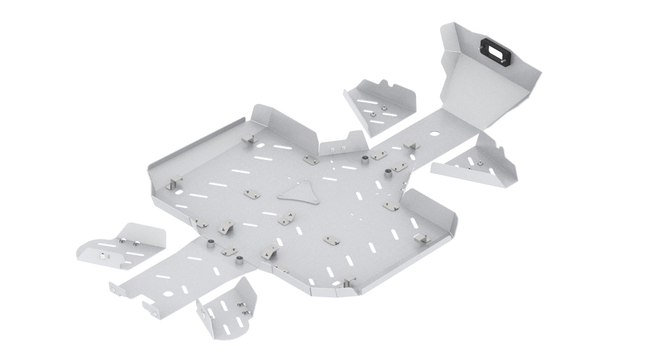 Skid plate full set (aluminum): CFMOTO CFORCE 600 TOURING (2020-2022)