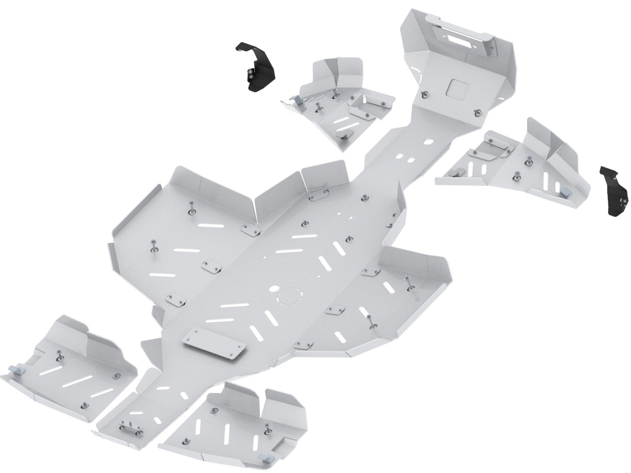Skid plate full set (aluminium): Polaris Sportsman: XP 1000 S