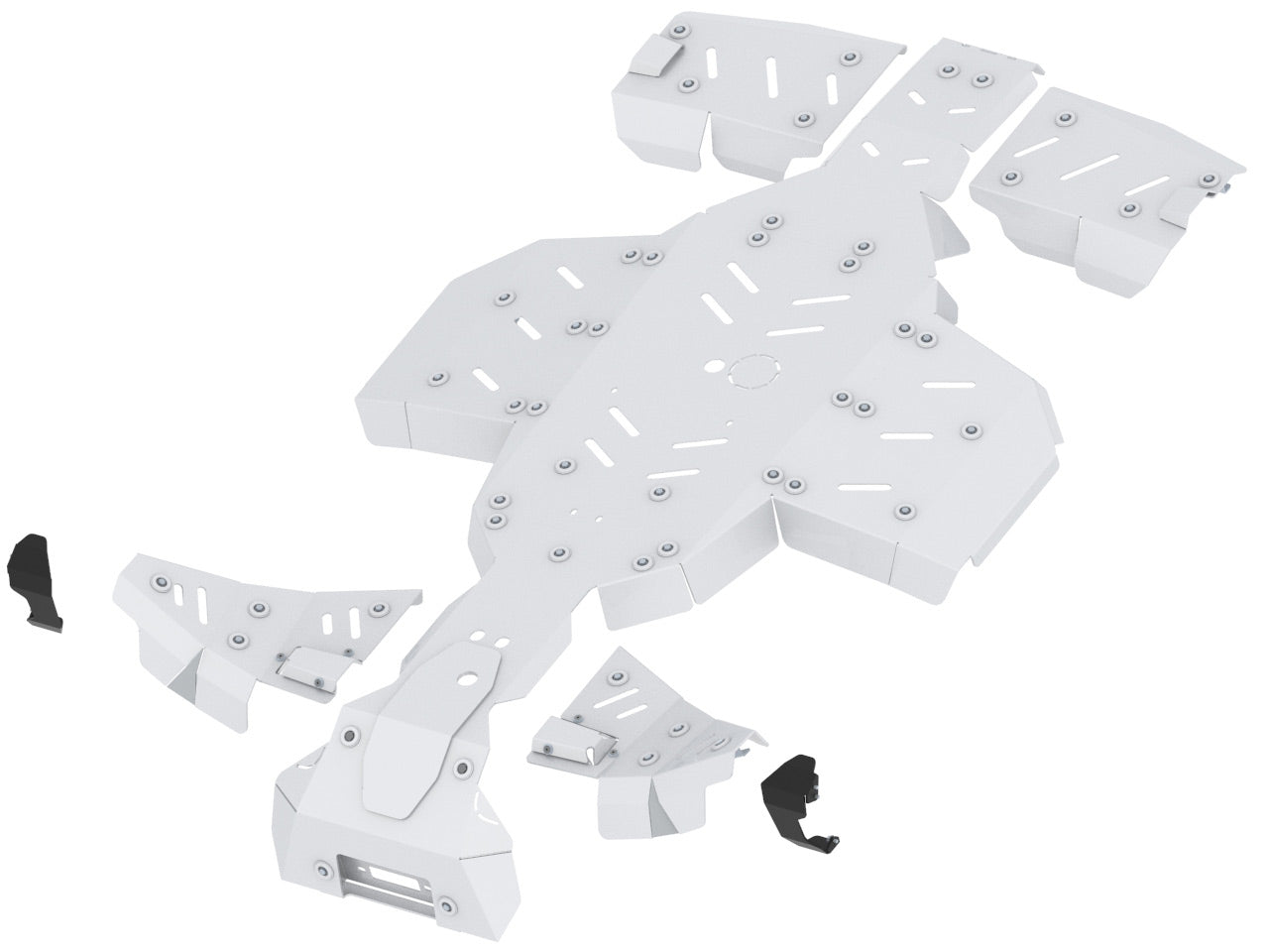 Skid plate full set (aluminium): Polaris Sportsman: XP 1000 S