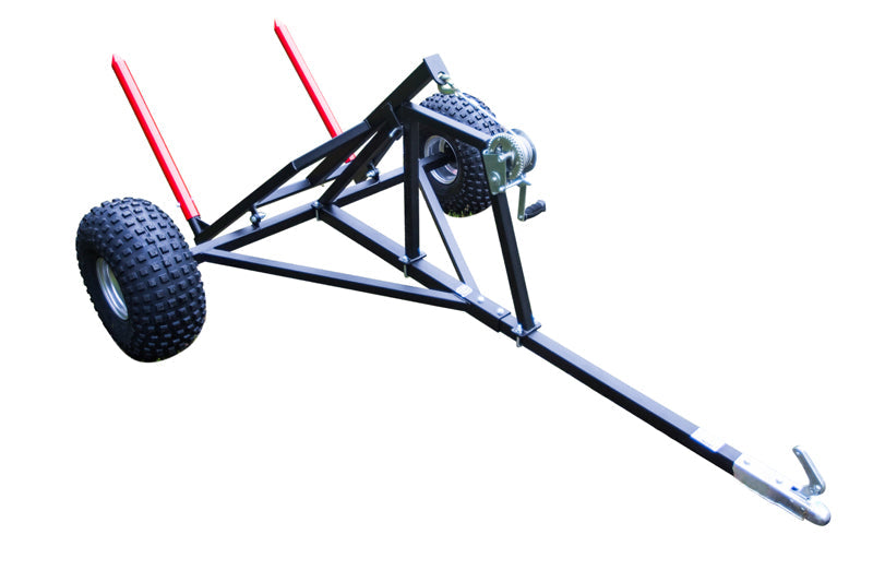 Hay bale trailer: with 2" ball coupler