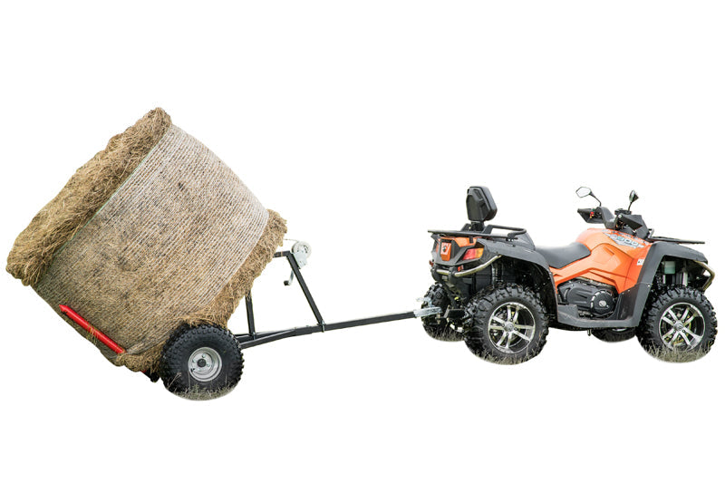 Hay bale trailer: with 2" ball coupler