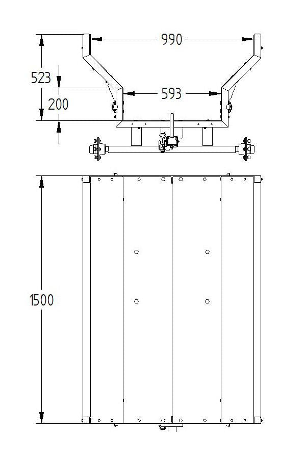 Ski Trailer OFFROAD 500 (89.1000 + 29.700)