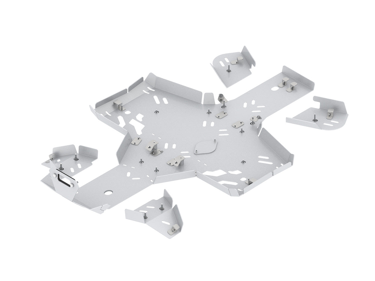 Skid plate full set (aluminium): CFMOTO CFORCE 400 (2023+)