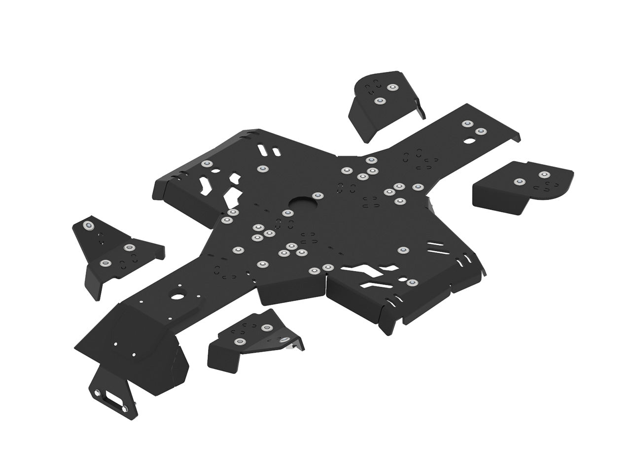 Skid plate full set (HDPE plastic): CFMOTO CFORCE 400 (2023+)