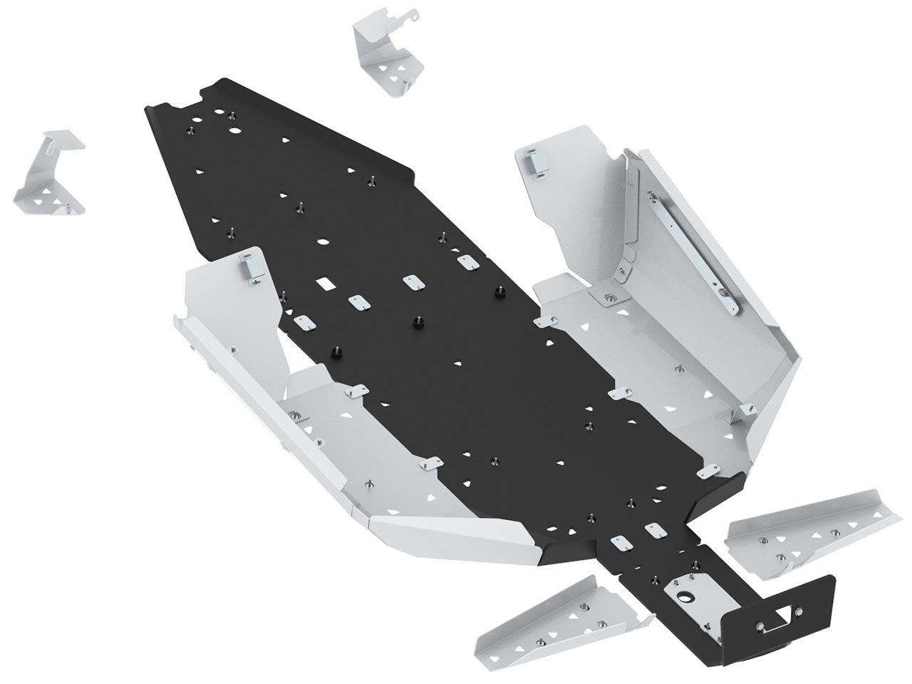 CFMOTO ZFORCE 950 H.O. EX – Aluminum/Plastic Skid Plate Full Set