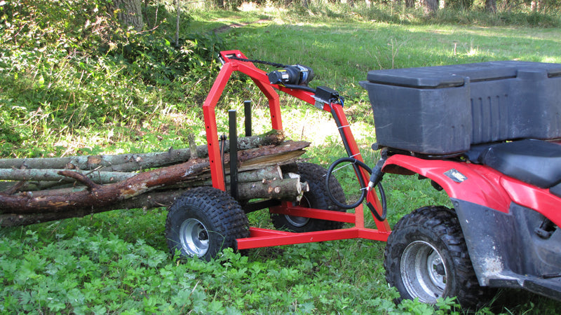 Log hauler: incl hand winch