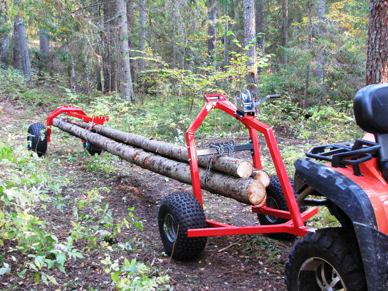 Log hauler: incl hand winch