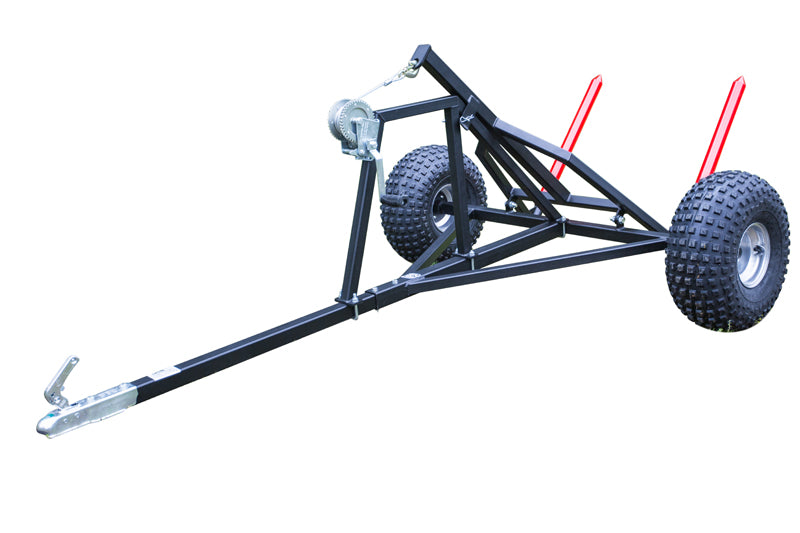 Hay bale trailer: with 2" ball coupler