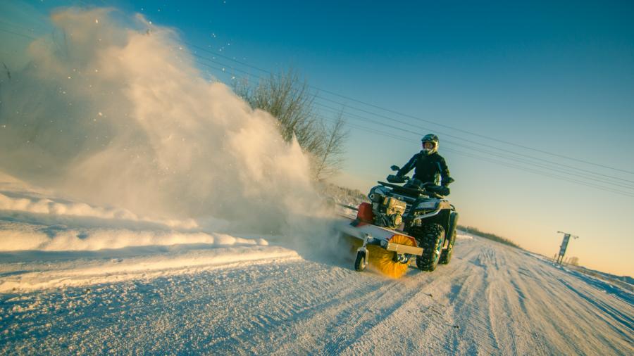 Rotary broom 6,5hp: (Briggs & Stratton)