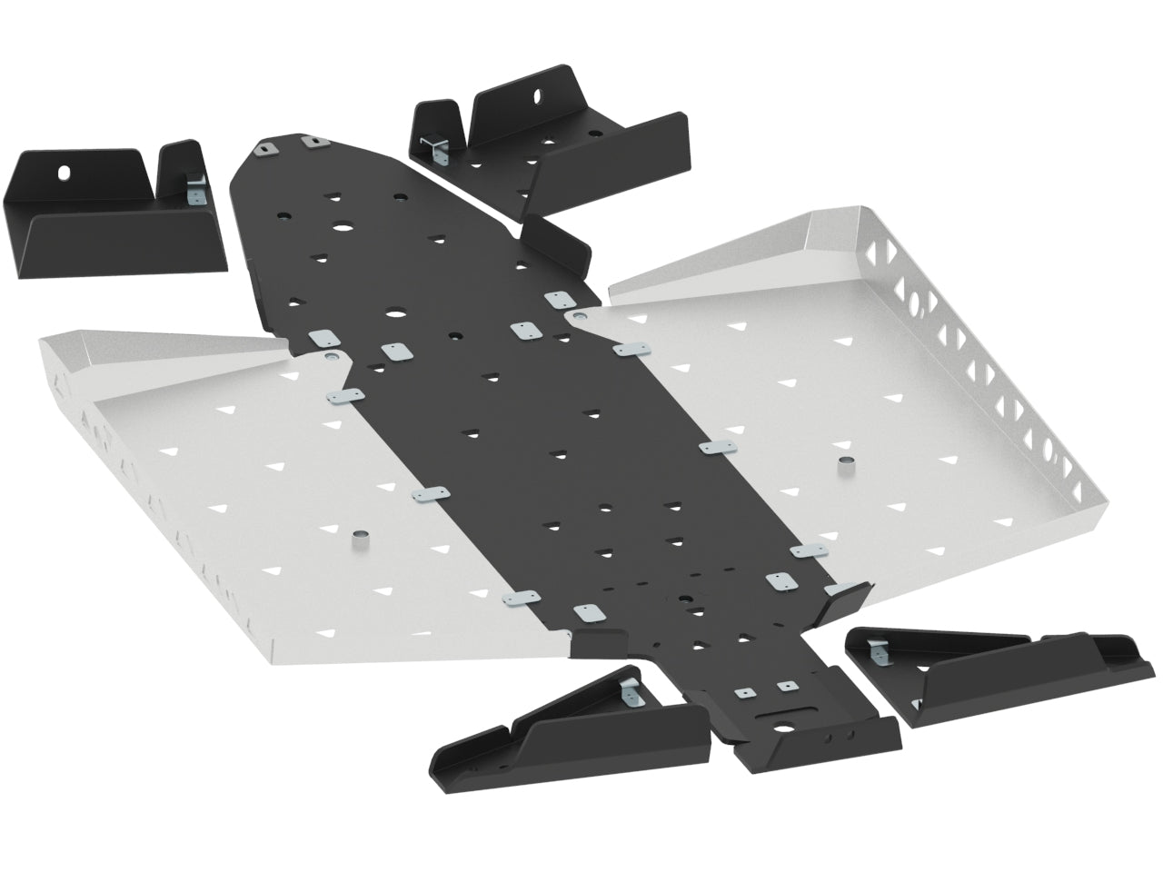 Skid plate full set (aluminium/plastic): Polaris General