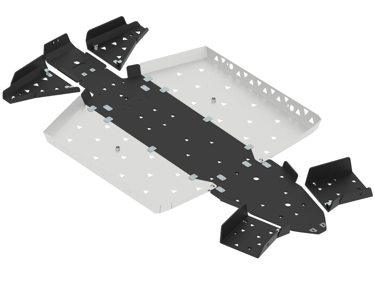 Skid plate full set (aluminium/plastic): Polaris General