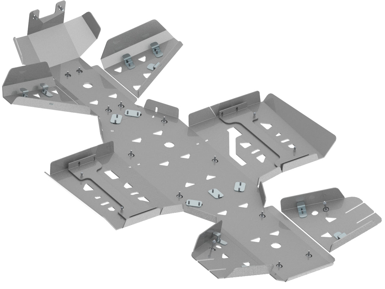 Skid plate full set (aluminium): Arctic Cat Alterra 550 / 700