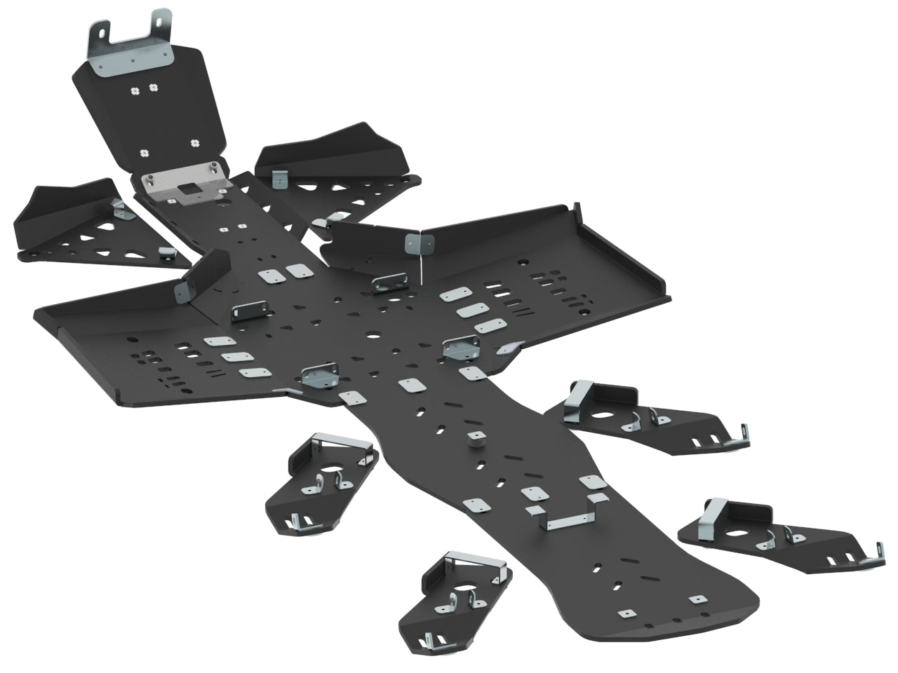 Skid plate full set (plastic): CanAm G2 Outlander 6x6: (2017-2018)