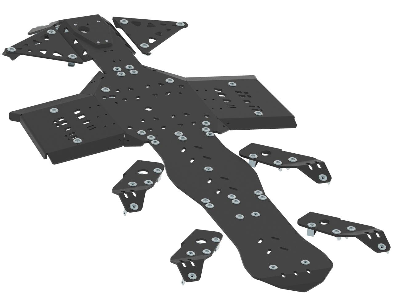 Skid plate full set (plastic): CanAm G2 Outlander 6x6: (2017-2018)