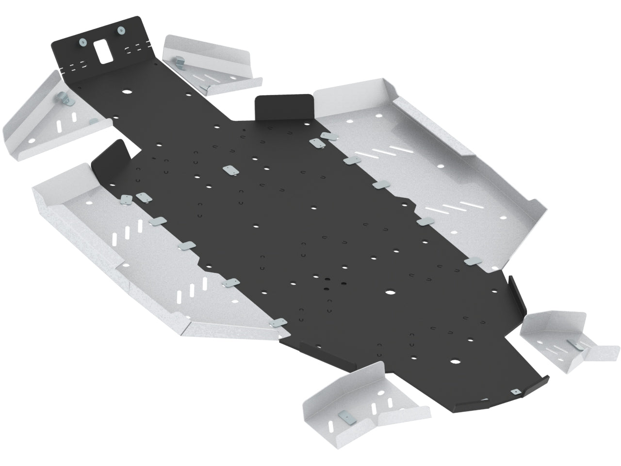 Skid plate full set (aluminium/plastic): CanAm Defender / Traxter