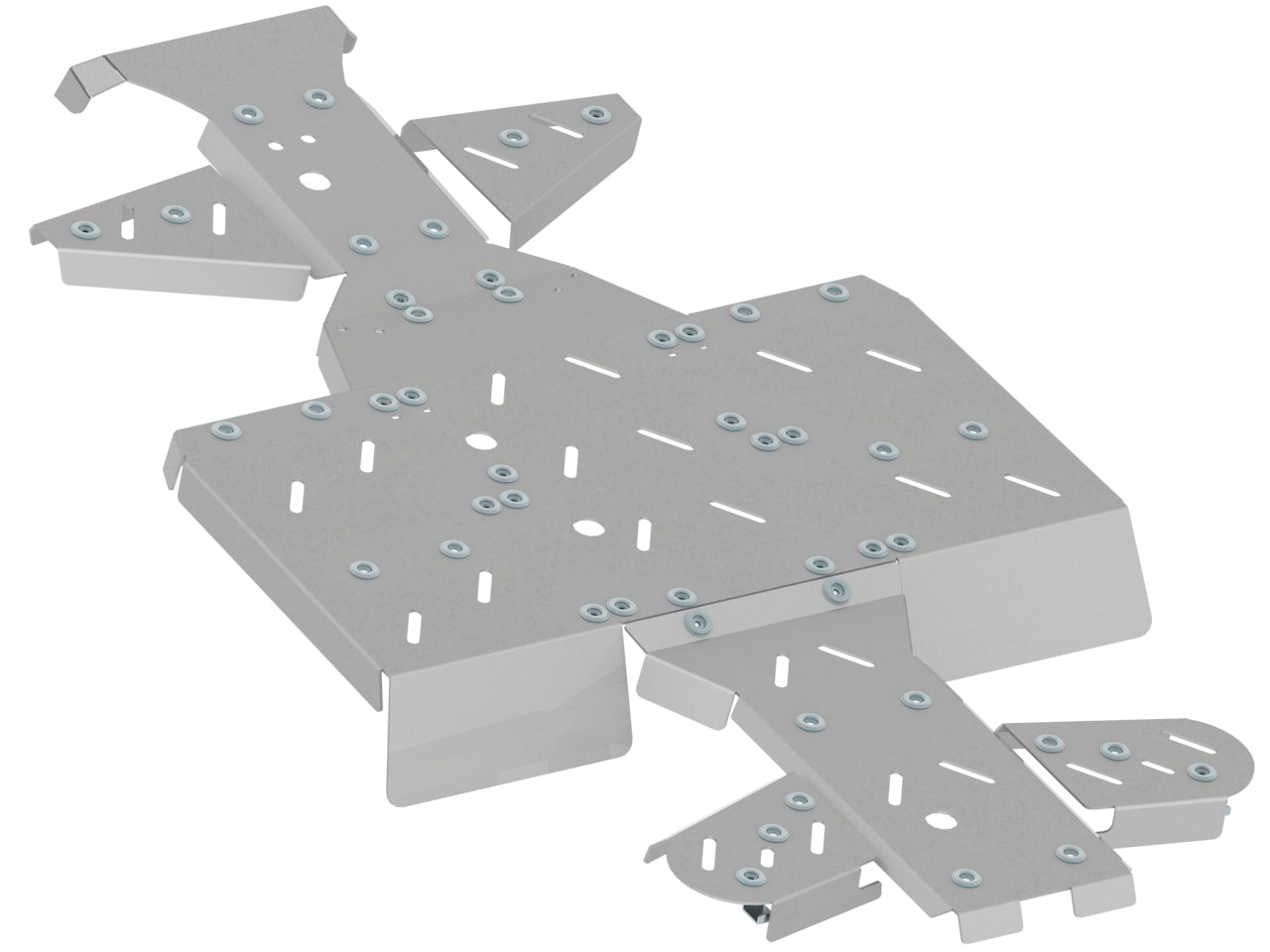 Skid plate full set (aluminium): ODES 800: ASSAILANT ZEUS