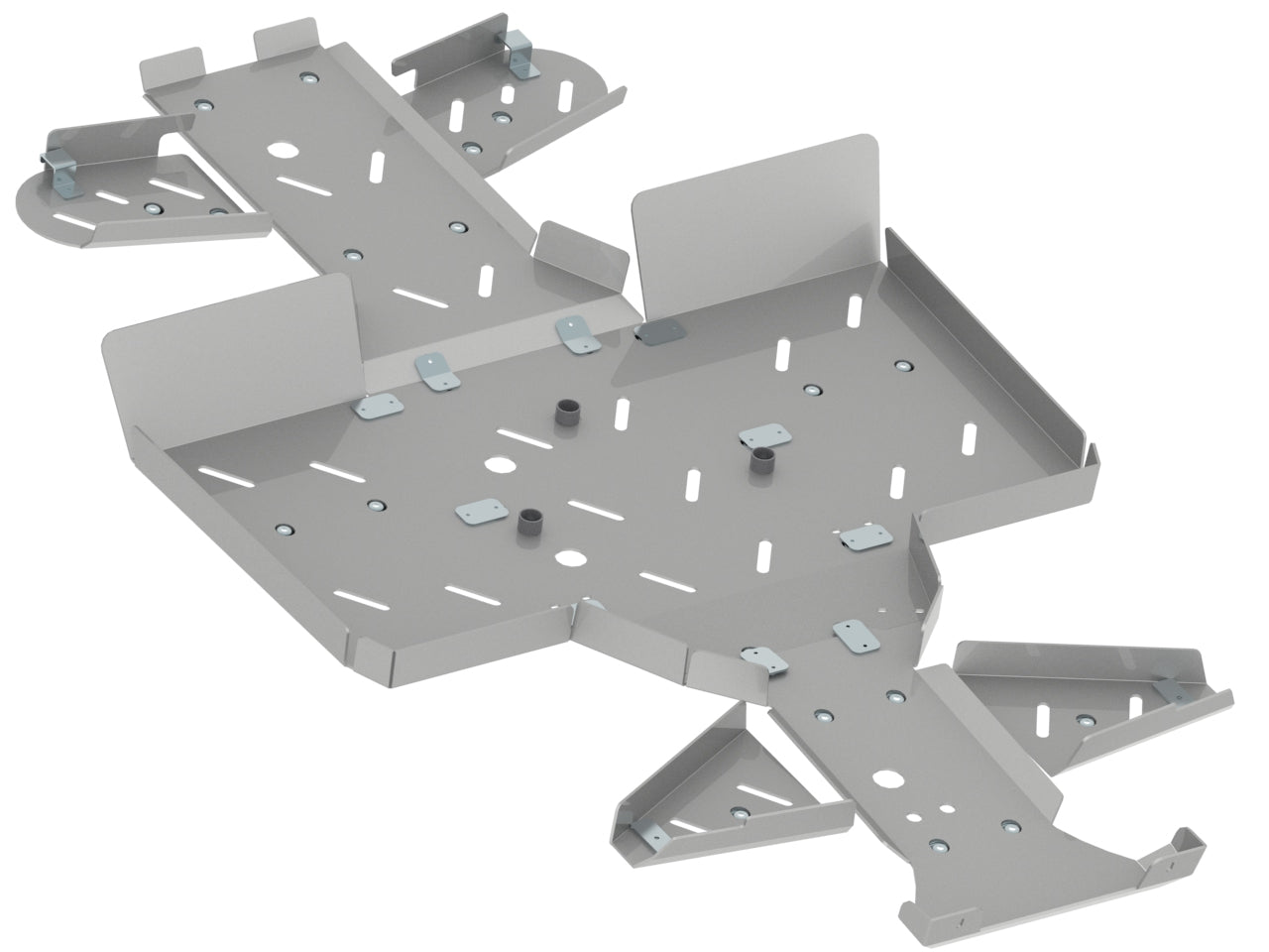 Skid plate full set (aluminium): ODES 800: ASSAILANT ZEUS