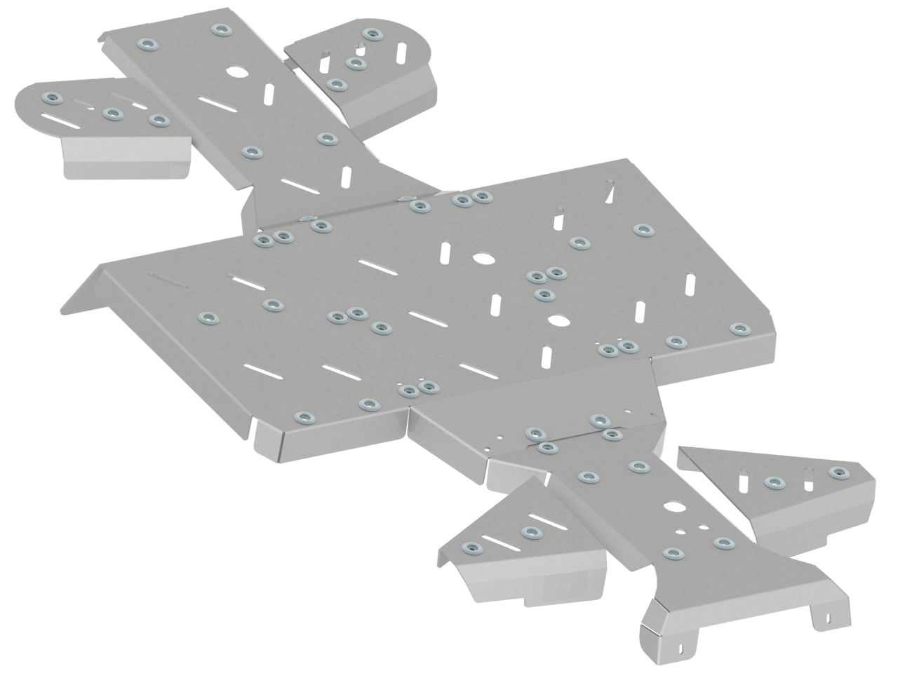 Skid plate full set (aluminium): ODES 800: ASSAILANT ZEUS