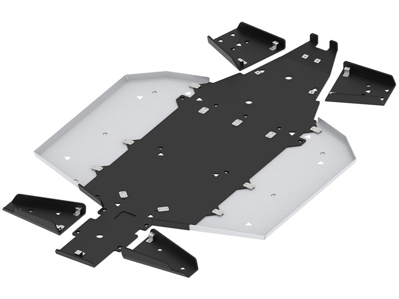 Skid plate full set (aluminium/plastic): Polaris Ranger 1000 XP