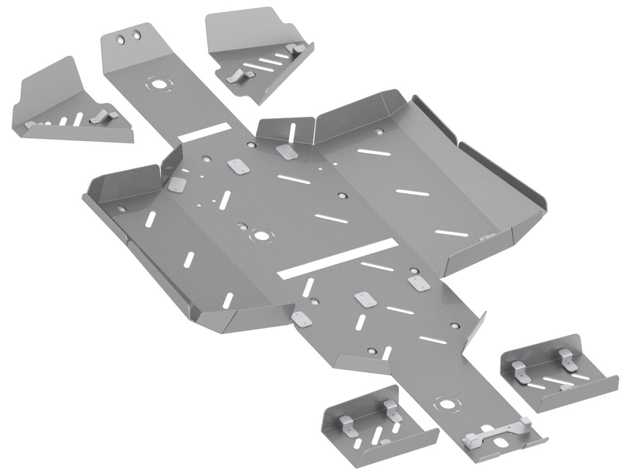 Skid plate full set (aluminium): Linhai M550L EPS