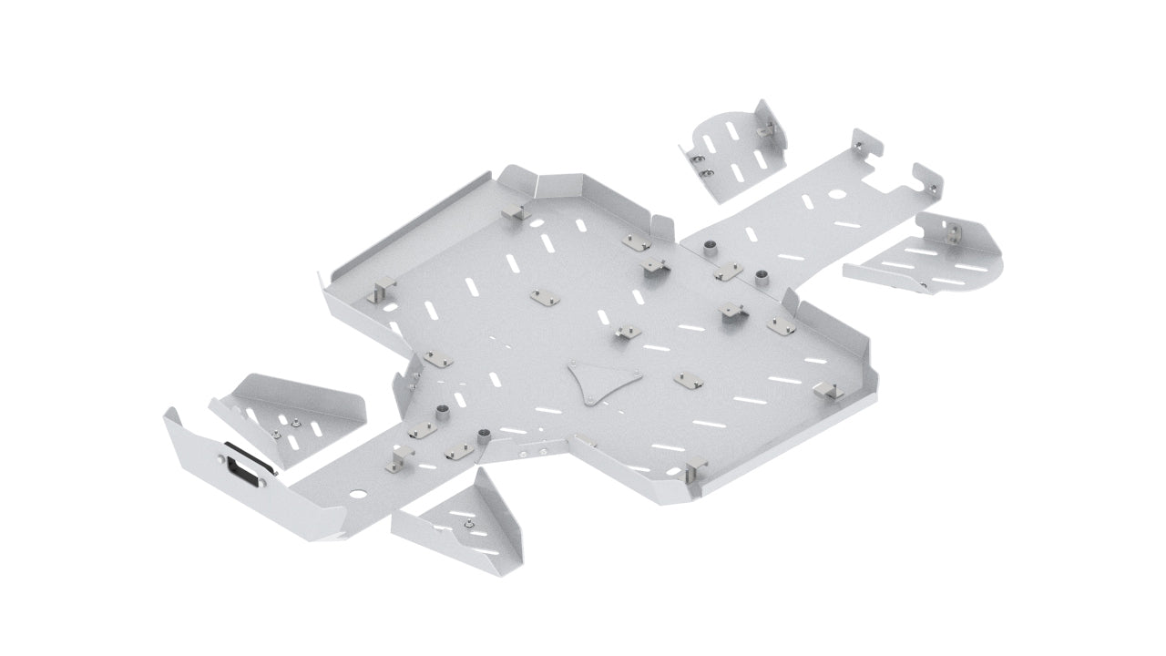 Skid plate full set (aluminium): CFMOTO CFORCE 625 Touring (-2022): CFORCE 600 Touring (2020-2022)