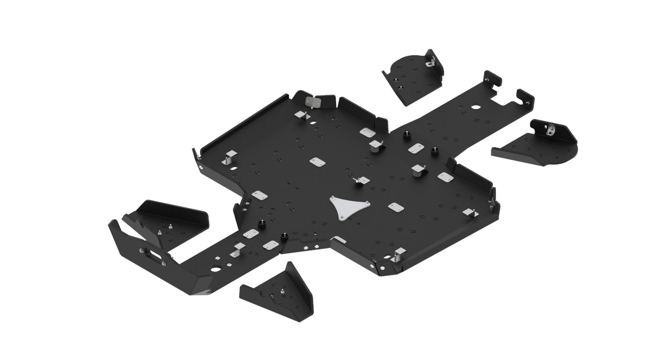 Skid plate full set (HDPE plastic): CFMOTO CFORCE 625 Touring (-2022): CFORCE 600 Touring (2020-2022)