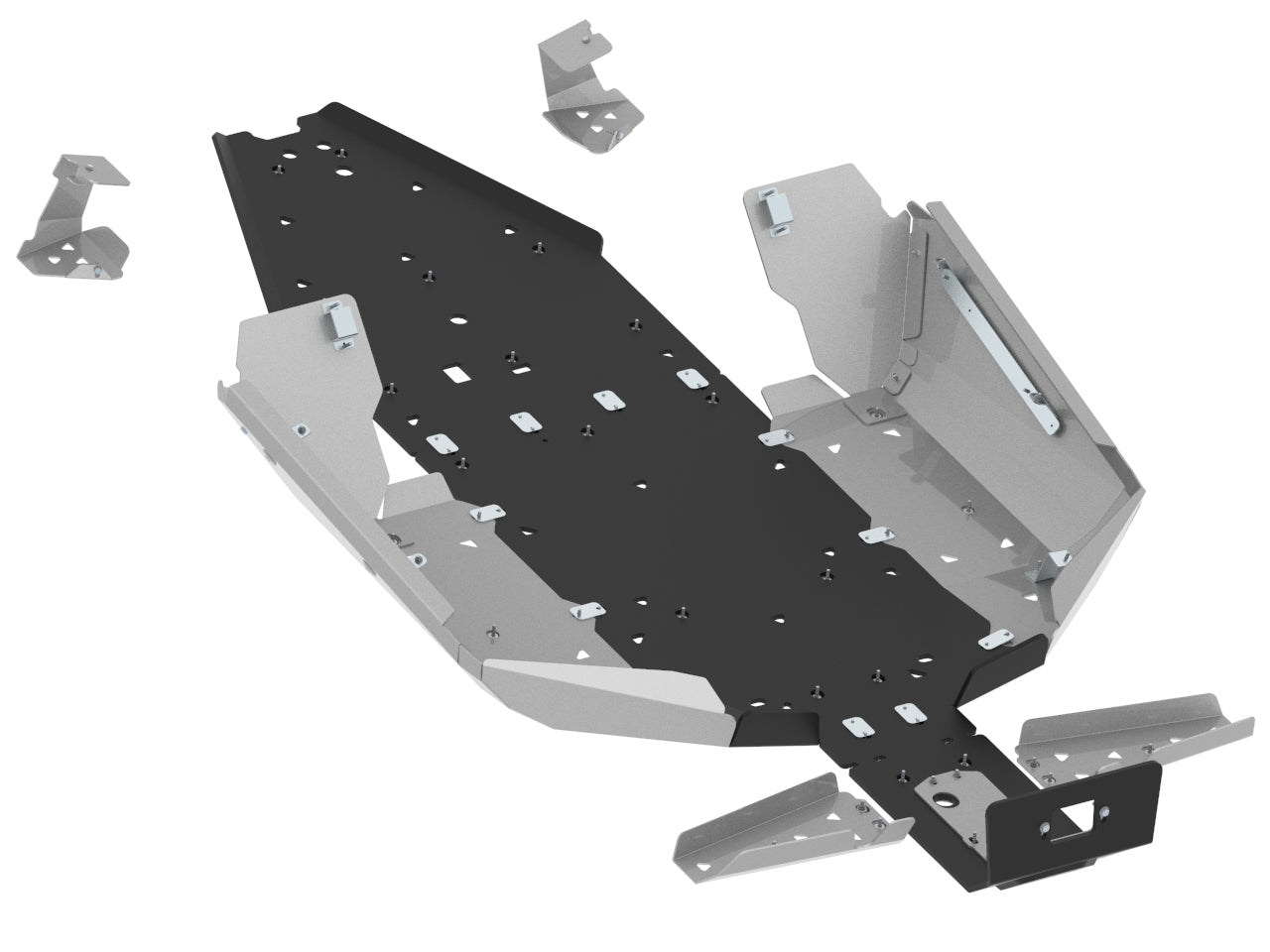 Skid plate full set (aluminium/plastic): ZFORCE 1000 Sport: ZFORCE 950 H.O. Sport