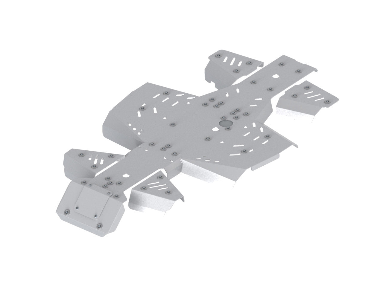 Skid plate full set (aluminium): Segway Snarler AT6 S