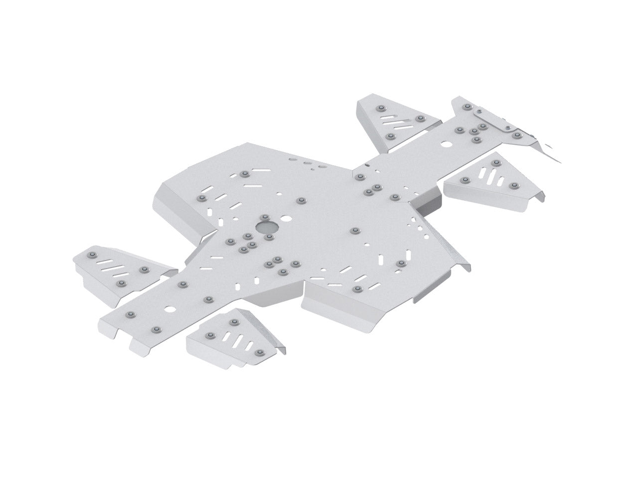 Skid plate full set (aluminium): Segway Snarler AT6 S