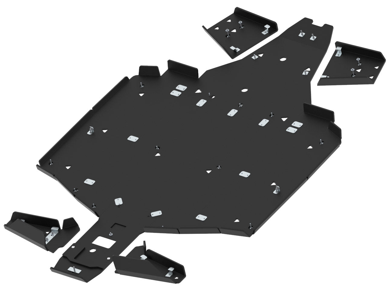 Skid plate full set (plastic): Polaris Ranger 1000 EPS (2021+): Polaris Ranger 1000 XP (2021+)