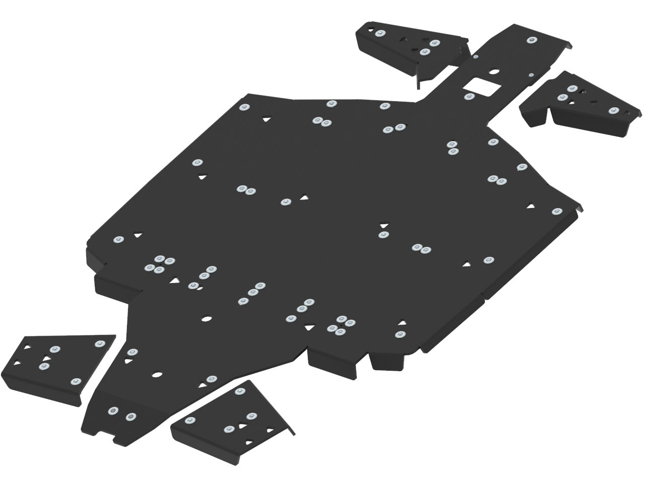 Skid plate full set (plastic): Polaris Ranger 1000 EPS (2021+): Polaris Ranger 1000 XP (2021+)