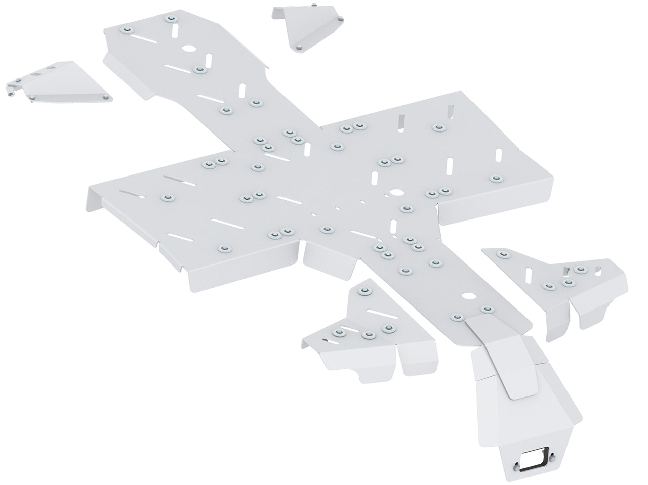 Skid plate full set (aluminium): ODES 650 S / 850 S / 1000 S