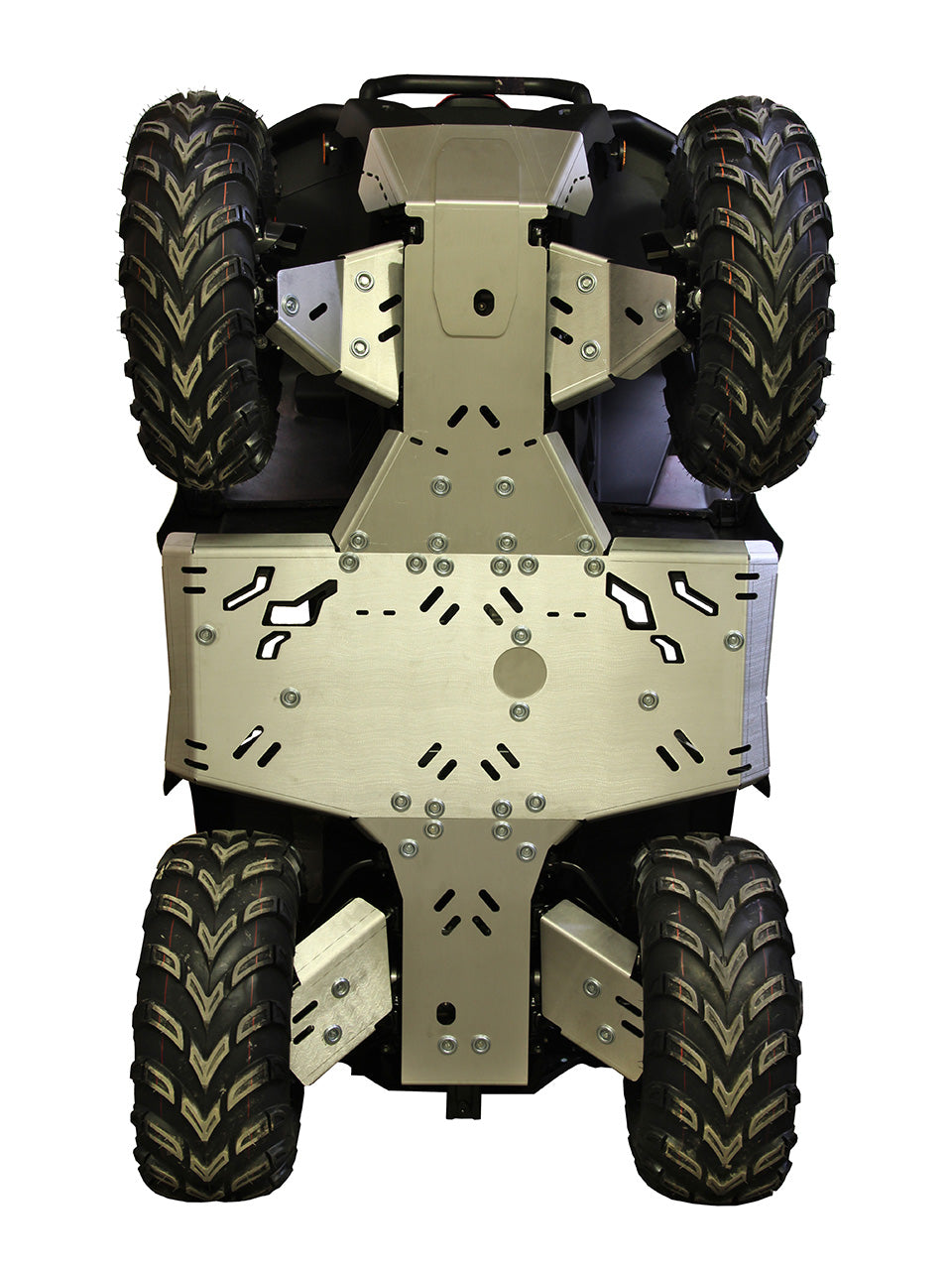 Skid plate full set (aluminium): CFMOTO CFORCE 450-S / 520-S (2022+): 2023+ CFORCE 400 / 500 (in USA / CAN)