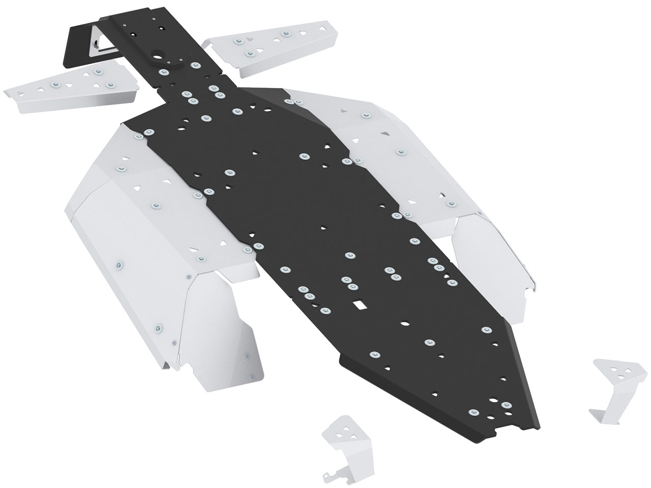 Skid plate full set (aluminium/plastic): ZFORCE 1000 Sport R: ZFORCE 950 H.O. EX