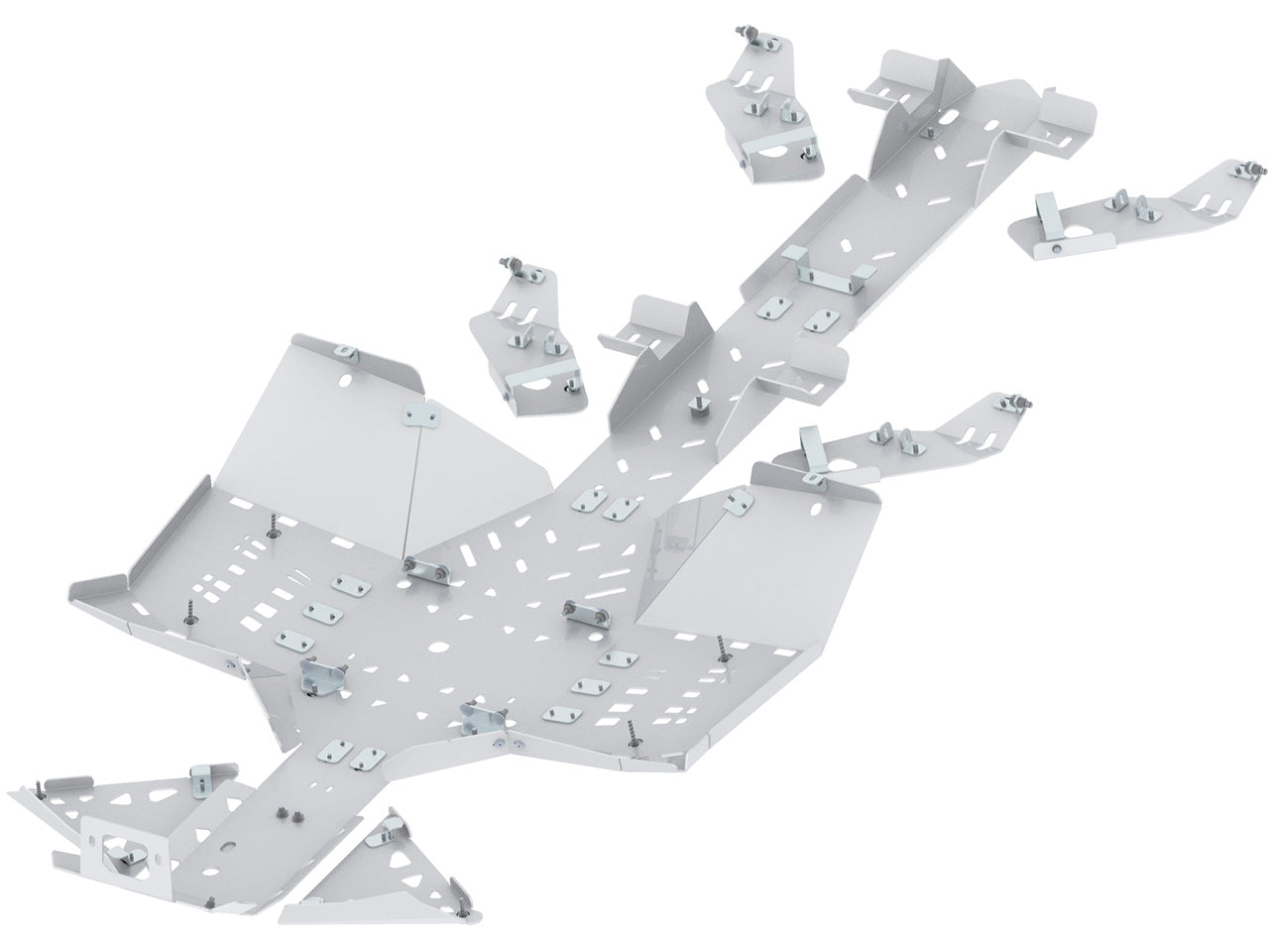 Skid plate full set (aluminium): CanAm Outlander 6x6 450 MAX