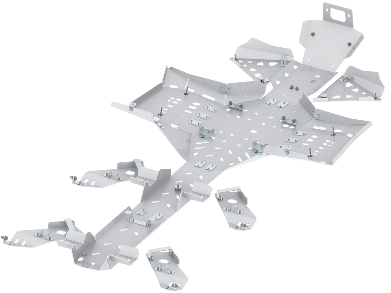 Skid plate full set (aluminium): CanAm Outlander 6x6 450 MAX