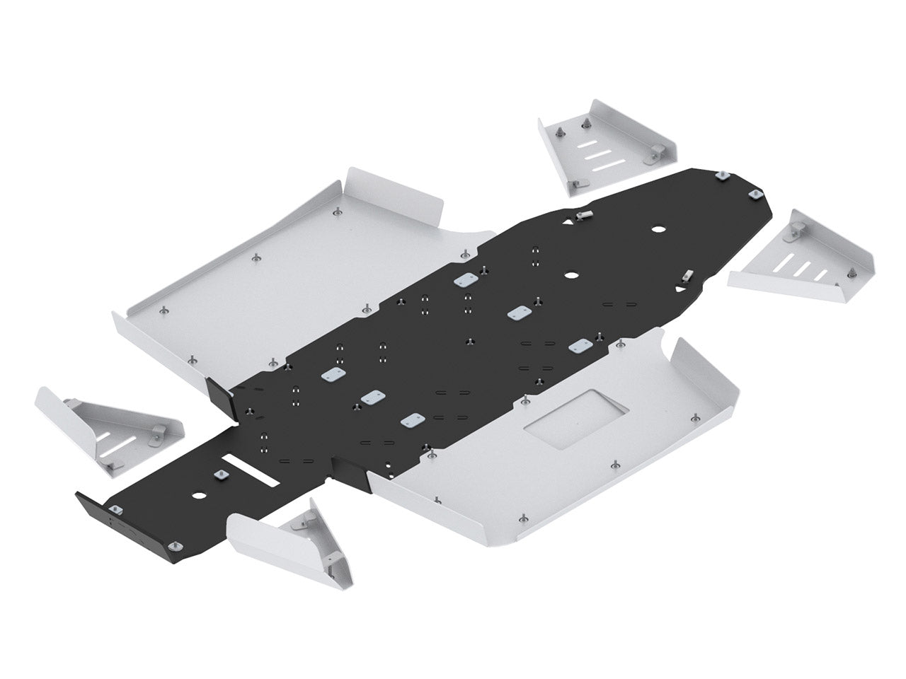 Skid plate (aluminium / plastik): Polaris Ranger 570 SP (2022+): Polaris Ranger 570 Nordic Pro (2022+)