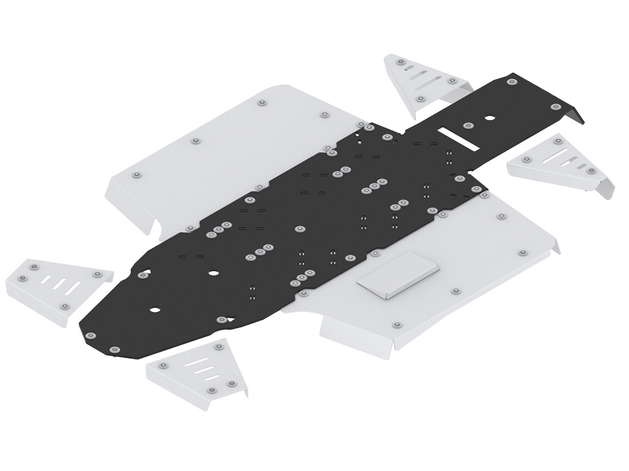 Skid plate (aluminium / plastik): Polaris Ranger 570 SP (2022+): Polaris Ranger 570 Nordic Pro (2022+)