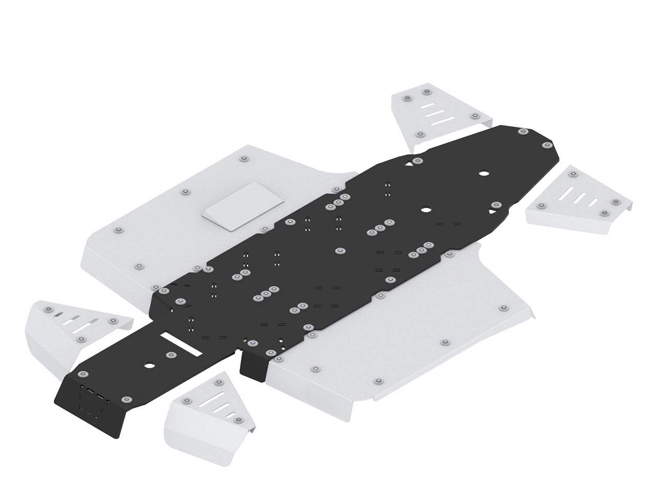 Skid plate (aluminium / plastik): Polaris Ranger 570 SP (2022+): Polaris Ranger 570 Nordic Pro (2022+)