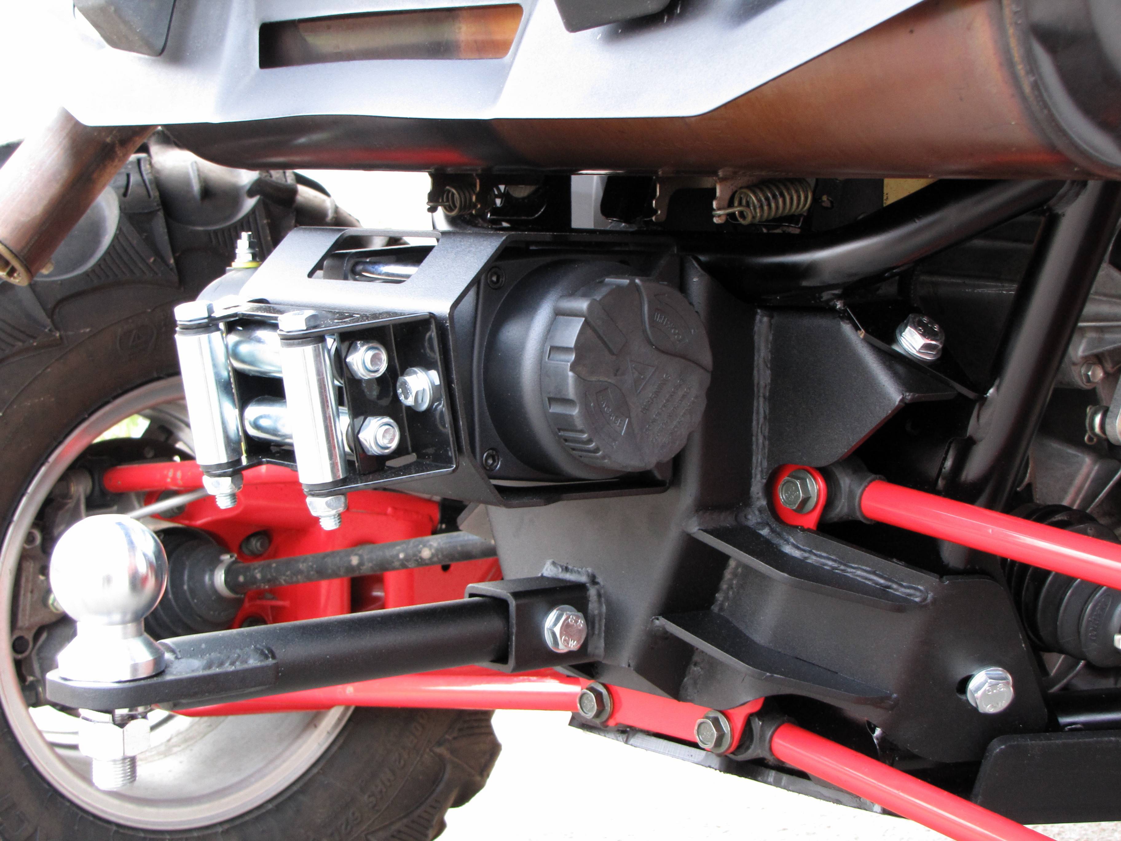 Rear winch mounting kit: Polaris RZR 900 XP (-2014)