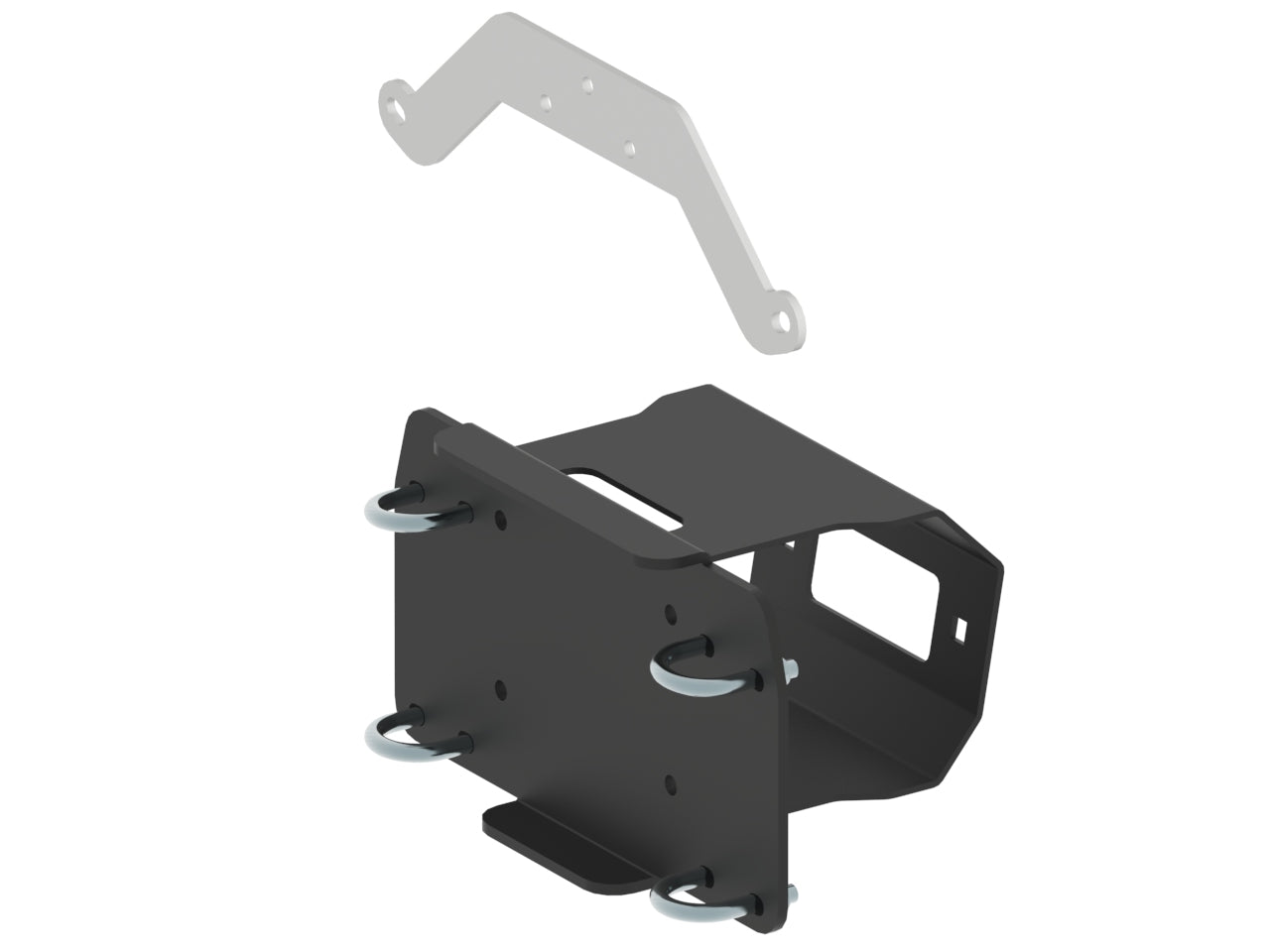 Rear winch mounting kit: KYMCO MXU 700 (-2019)