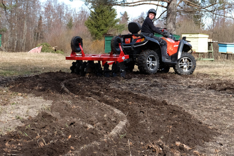 Flip over disc cultivator