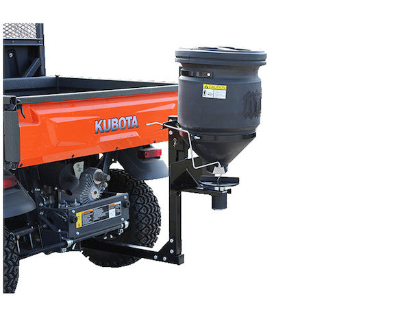 Universal spreader 57L: rack and 2" receiver fitment