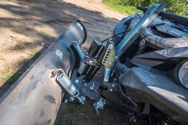 Plow lift adapter: ( tubular steel rack fitted ATV )