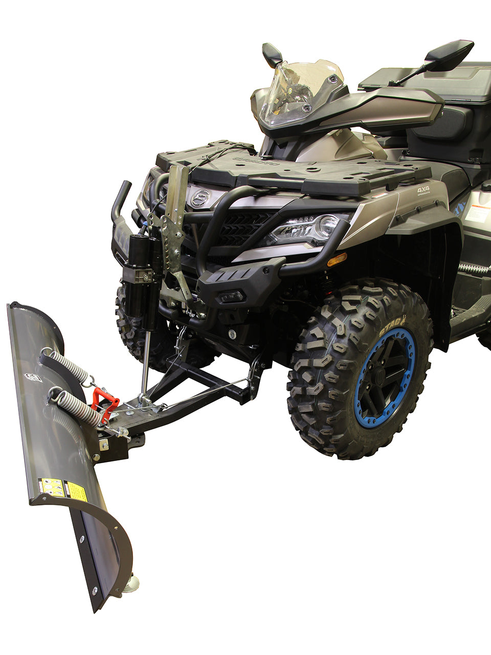 Plow lift adapter: ( tubular steel rack fitted ATV )