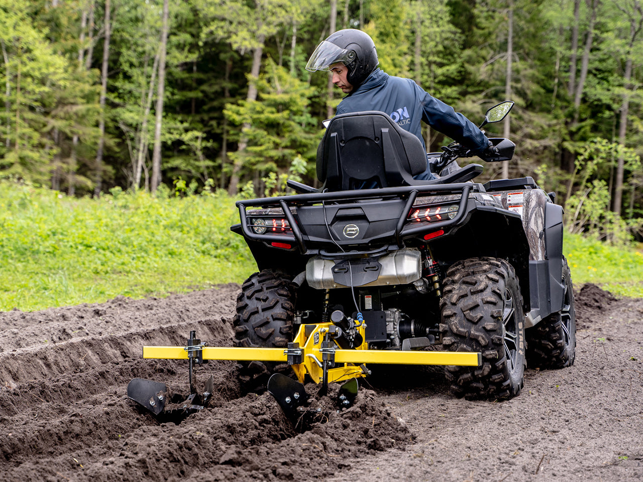 Furrow plough: Two bottom plow: (Receiver Mount System)