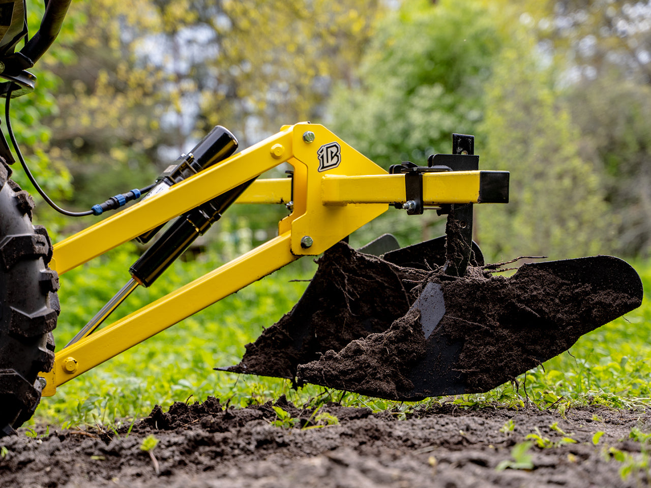 Furrow plough: Two bottom plow: (Receiver Mount System)