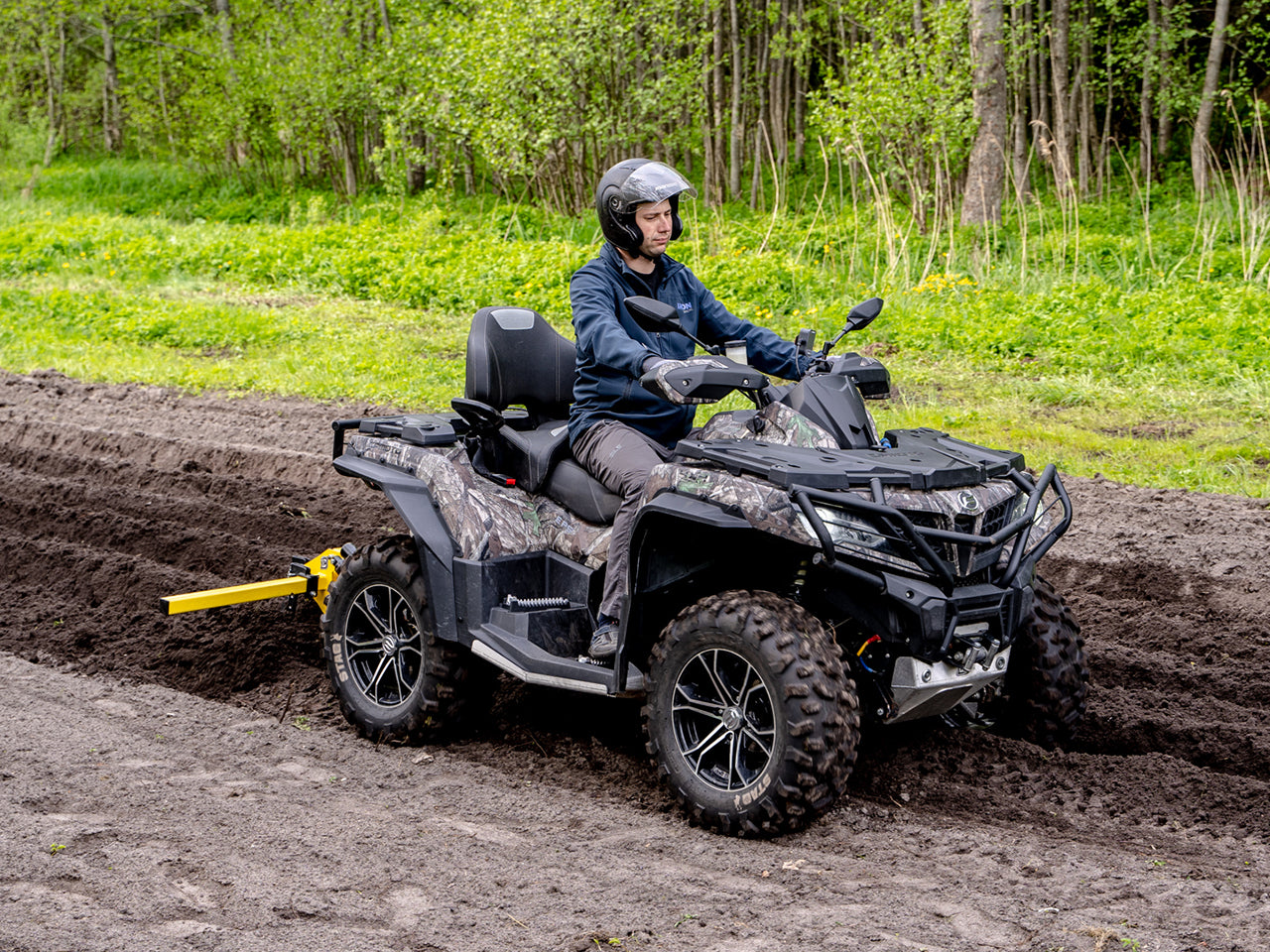 Furrow plough: Two bottom plow: (Receiver Mount System)