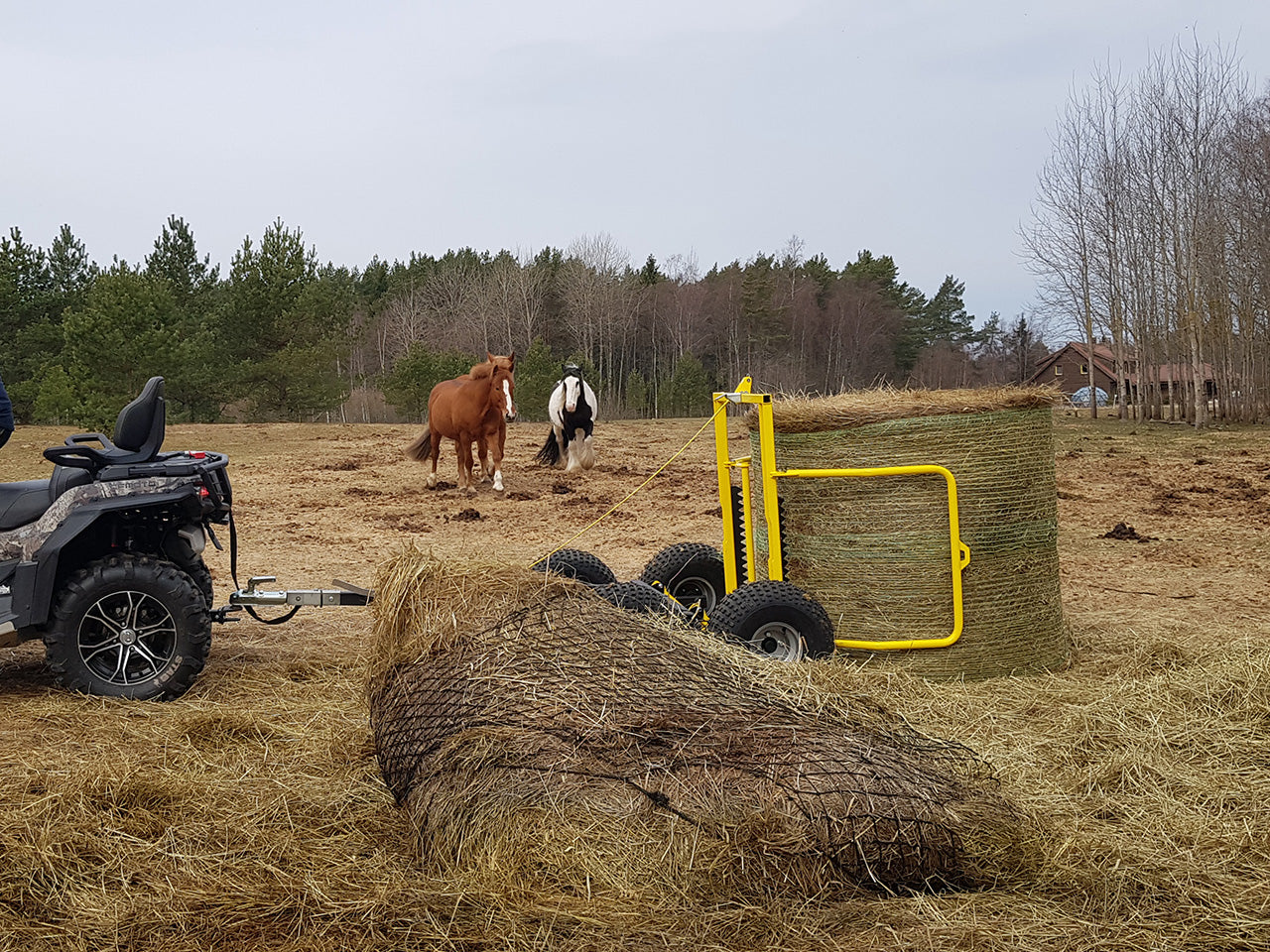 Silo & Hay bale trailer