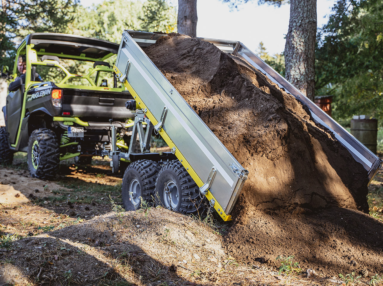 Flatbed Dump Trailer: FD-1200